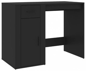 fekete szerelt fa íróasztal 100 x 49 x 75 cm