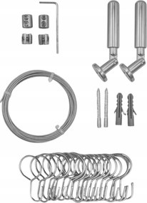 Zsinóros függönykarnis teraszra kerti terasz függönykarnis Linka 300 cm