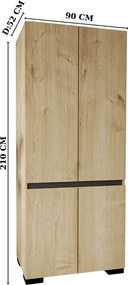 Floransa 90 - Sapphire Oak, Anthracite v2