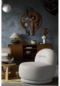 Világosszürke fotel Ovo – Miuform