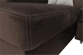 Ülőgarnitúra, barna, balos, MINERVA