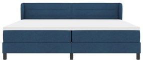 Boxspring Ágy Matraccal Kék 200x200 cm