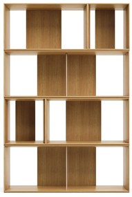 Natúr színű moduláris polcrendszer szett tölgyfa dekorral 6 db-os 101x152 cm Litto – Kave Home