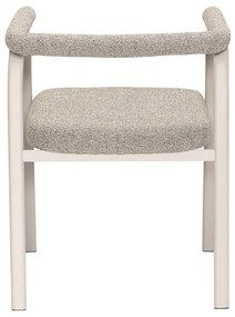 Bézs kárpitozott karfás étkezőfotel szett 2 db-os Ecto – Hübsch