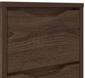 vidaXL Éjjeliszekrények 2 pcs Barna Tölgy 30,5 x 30 x 43 cm Faanyag