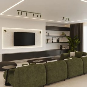 Sollux SL.1502 - Spotlámpa RING 3xGU10/10W/230V zöld