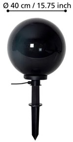 Eglo 900203 - Kültéri lámpa MONTEROLLO SMOKE 1xE27/40W/230V á. 40 cm IP44