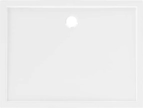 Mexen Flow téglalap alakú slim zuhanytálca 90 x 80 cm, fehér fényes - 46R108090