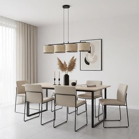 Emibig modern függeszték eco barna fekete emi1654/4