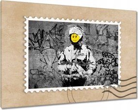 Festmények 120x80 Banksy Smiley