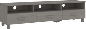 vidaXL HAMAR világosszürke tömör fenyőfa TV-szekrény 158 x 40 x 40 cm