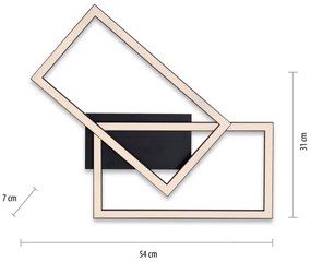 Leuchten Direkt 14692-18 - LED Dimmelhető mennyezeti lámpa IVEN LED/36W/230V