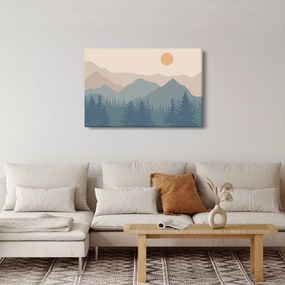 Kép - Türkiz hegység N⁰1 (90x60 cm)