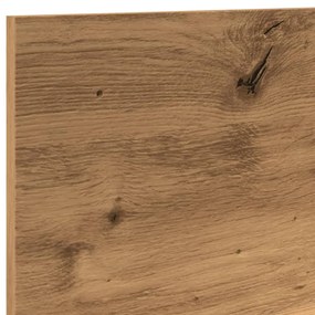 kézműves tölgy színű szerelt fa faliszekrény 70 x 16,5 x 30 cm
