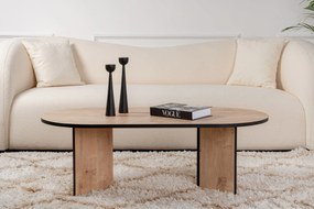 Dohányzóasztal Sable - Sapphire Oak, Fekete