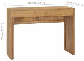 Tömör tíkfa tálalóasztal 100 x 35 x 75 cm