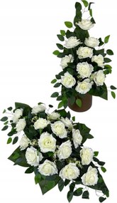 Csokor Nád Kompozíció Sír Temető Művirágok