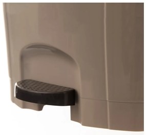 Barna műanyag pedálos szemetes 30 l – Orion