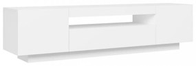 fehér TV-szekrény LED-lámpákkal 160 x 35 x 40 cm