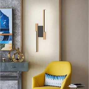 Wofi 4031-206- LED dimmelhető fali lámpa PALERMO 11W/230V kaucsukfa