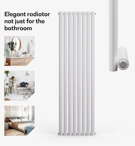 Blumfeldt Tallheo,  47 x 160, radiátor, csőradiátor, 728 W, melegvizes, 1/2