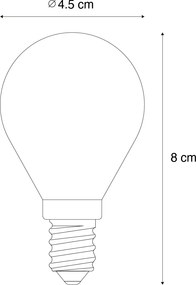 5 darabos E14 dimmelhető LED izzókészlet P45 Füst 5W 470 lm 2200K