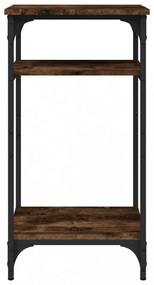 füstös tölgy színű szerelt fa kisasztal 40 x 30 x 75 cm