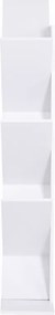 Könyvespolc, fehér, BAKI NEW TYP 2
