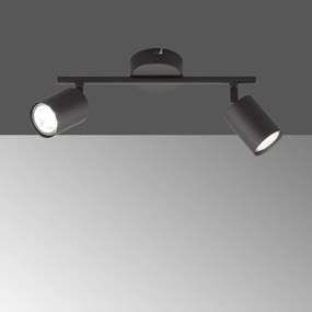 Fekete fém LED spotlámpa 8x30 cm Vano – Fischer &amp; Honsel