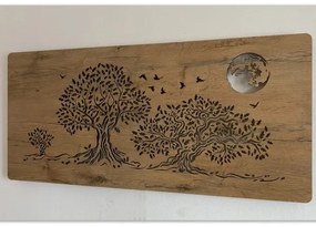 Li-Go 5042/DUB2 - LED fali dekoráció LED/24W/230V 110x50 cm tölgy/három tölgy