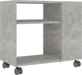 vidaXL betonszürke szerelt fa kisasztal 70 x 35 x 55 cm