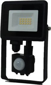Solas Led reflektor 10W 850lm 4000K IP65 fekete, érzékelővel
