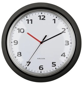 Karlsson 6006BK design falióra fekete, átmérő 34 cm