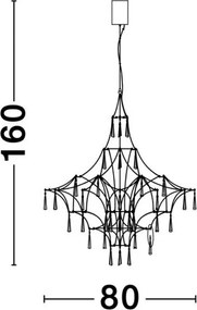 Függeszték Arany NOVA LUCE 9116820