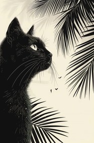 Poszter 56,6x86,4cm Elmélkedés a pálmafák árnyékában