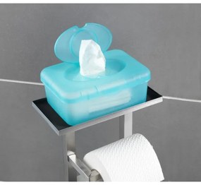 WENKO 23364100 - WC-kefe DEBAR 21x70,5 cm rozsdamentes acél/szatén/fehér