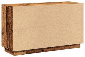 antik fa színű szerelt fa tálalószekrény 102 x 35 x 60 cm