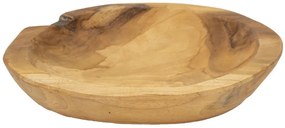 Tálca tipikus teak ø 25x5cm