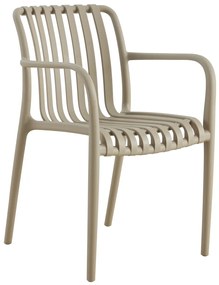 JULIAN bézs – egy modern szék konyhába, kertbe, kávézóba (egymásba rakható)