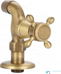 Fali csap EYN CW1530 fürdőszobába, tömör sárgarézből, többféle antik színváltozatban, 95 mm-es vagy 12,5 cm-es kivitelben — 12,5 cm