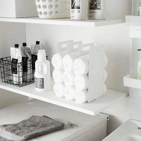 Fehér fém törölközőtartó állvány szett 2 db-os Tower – YAMAZAKI