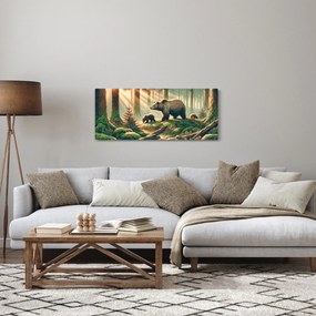 Kép - Medvék az erdőben (120x50 cm)