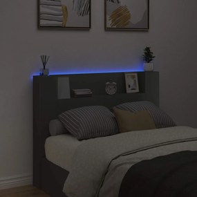 Fejtámla LED -es lámpákkal Fekete 140 x 16,5 x 103,5 cm Faanyag