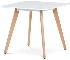 Étkezőasztal 80×80 cm, MDF, Fehér. DT-312 WT