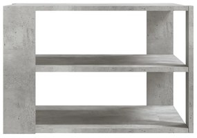 betonszürke szerelt fa dohányzóasztal 59,5 x 59,5 x 40 cm