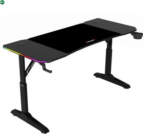 LUMEN RGB LED gamer asztal 120 × 60 cm