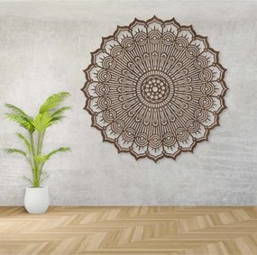 Fából készült mandala a falon | PERKO