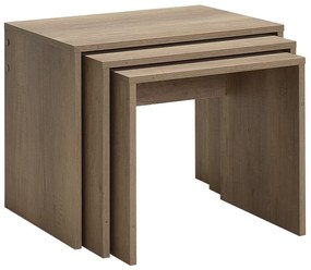 SHP Light Walnut kisasztal szett, 3 db