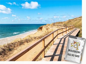 Fotótapéta Flizelina Tájkép Kilátás Tenger Tengerpart Dűnék Ösvény 250x175 ragasztó