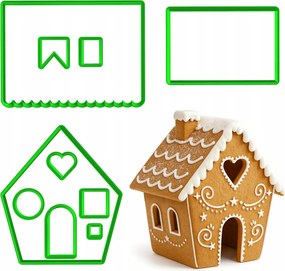 Karácsonyi Formák Mézeskalács házikó szett 17cm